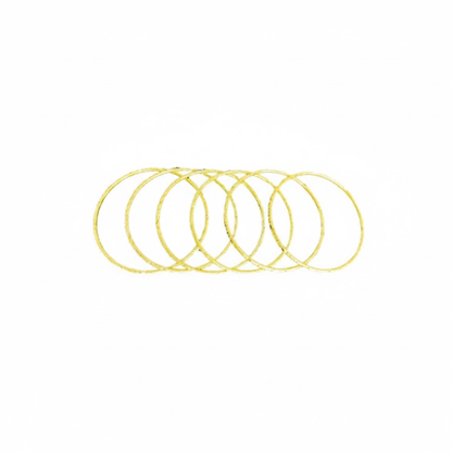 Gold plated with Plain Design Bangles