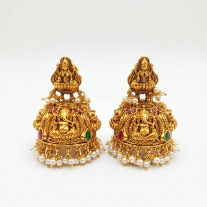 Antique Model Lakshmi Stud Grand Jhumka