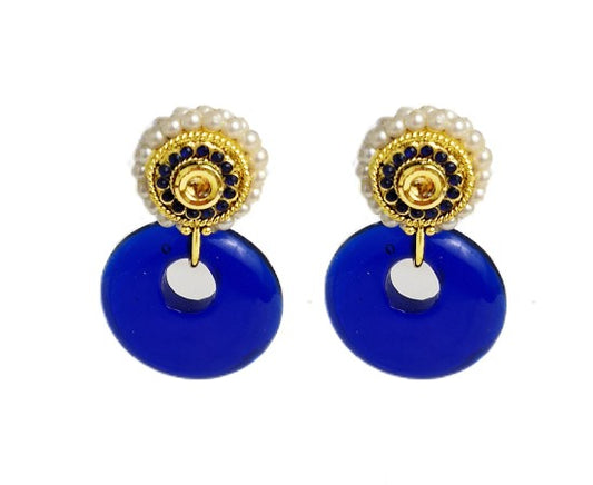 Gold plated flower design  drops