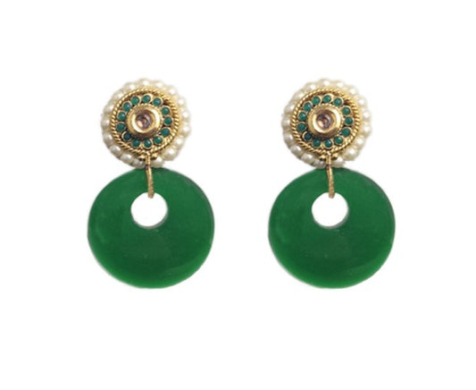 Gold plated flower design  drops