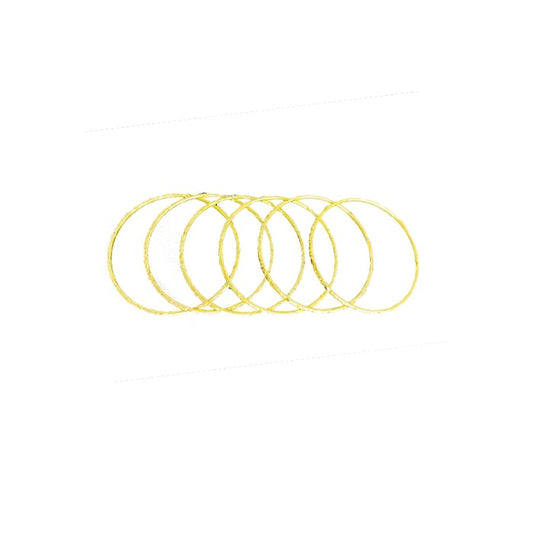 Gold plated with plain design bangles