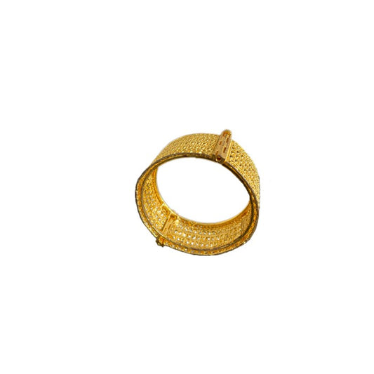 Gold Plated Bangle With Gold Design