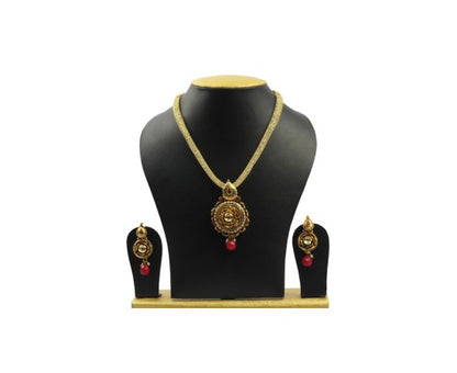 Transparent Chain with Pendant and Earrings Set