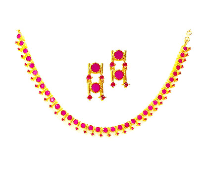 Gold Plated Round Necklace