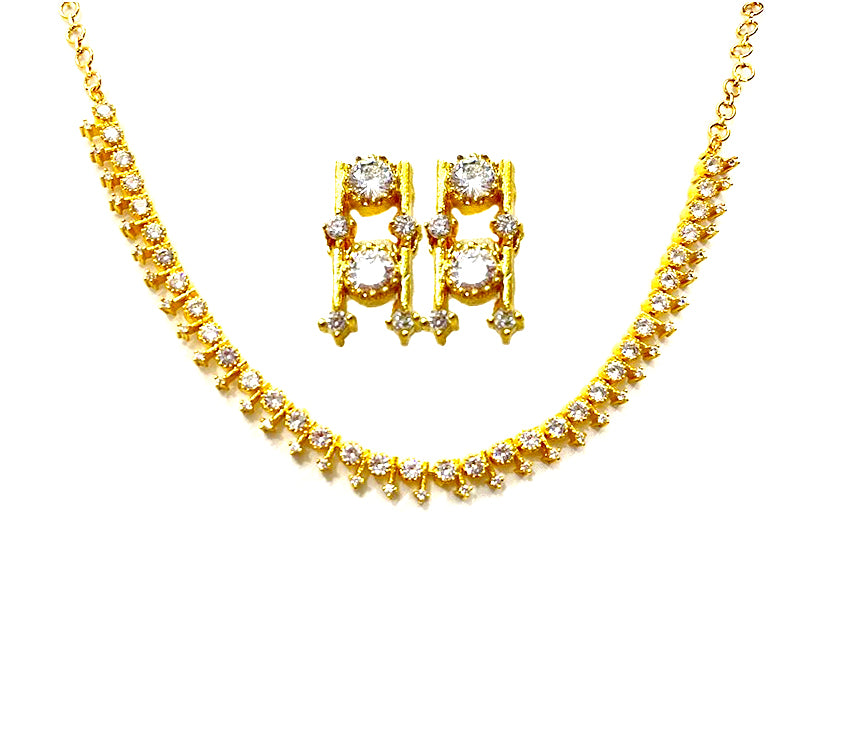 Gold Plated Round Necklace