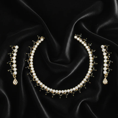 Majesty Artificial Stone Necklace & Earrings Set