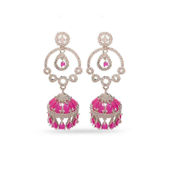 Silver Jhumkas