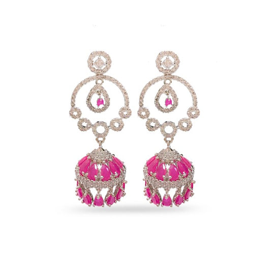 Silver Jhumkas