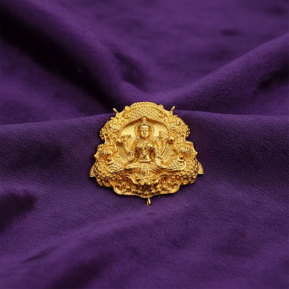 Fully Gold Lakshmi Pendant