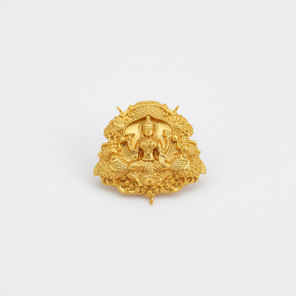 Fully Gold Lakshmi Pendant