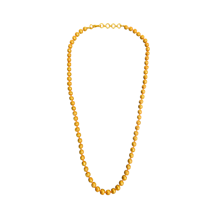 Gold plated with ball necklace