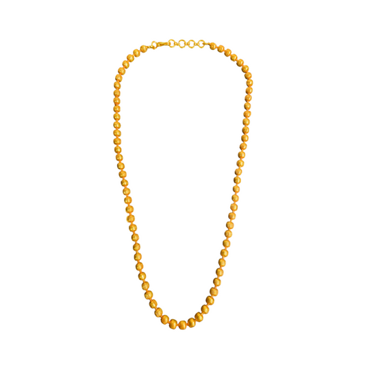 Gold plated with ball necklace