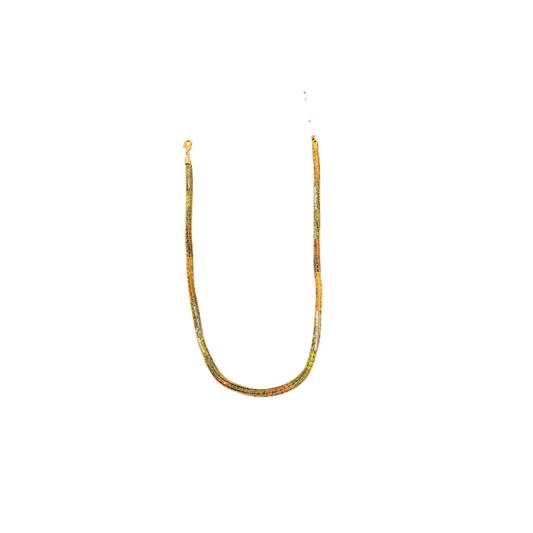 Gold plated multi color chain