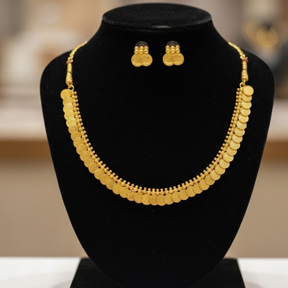 Baby Kaasu Necklace with Earrings