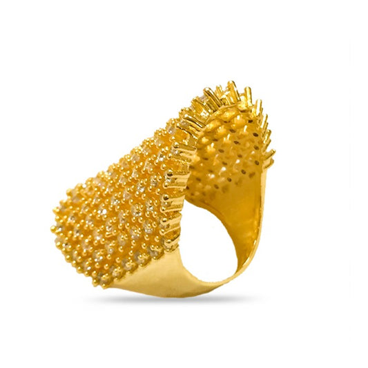 Gold Plated Ring With Infinity Design