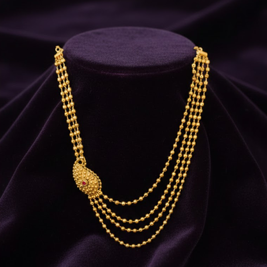 Three Layer Manga Design Necklace